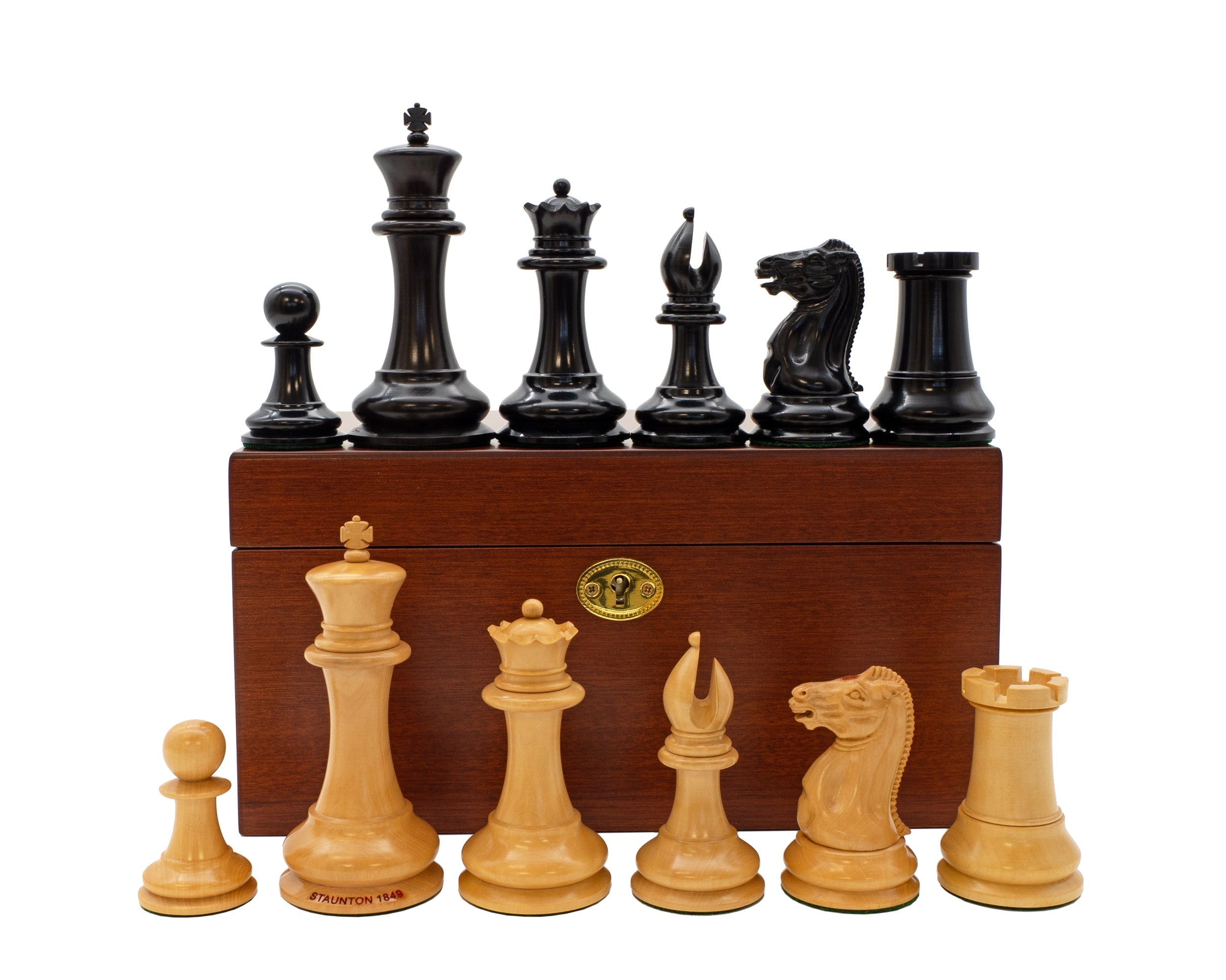 Pions D'Échecs Staunton - Jeu De Pièces - Modèle Classique - Occasion