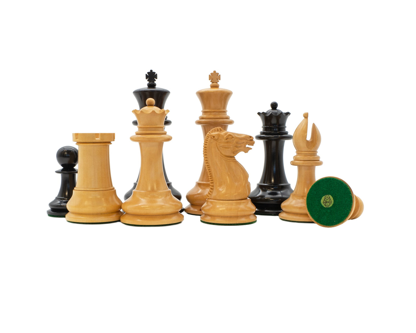 1849 Staunton Reproduction Chess Pieces and Mahogany Box