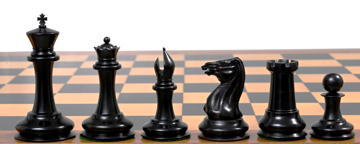 1850 London Boxwood and Ebony 3.5 Inch Replica Chessmen - Official Staunton™