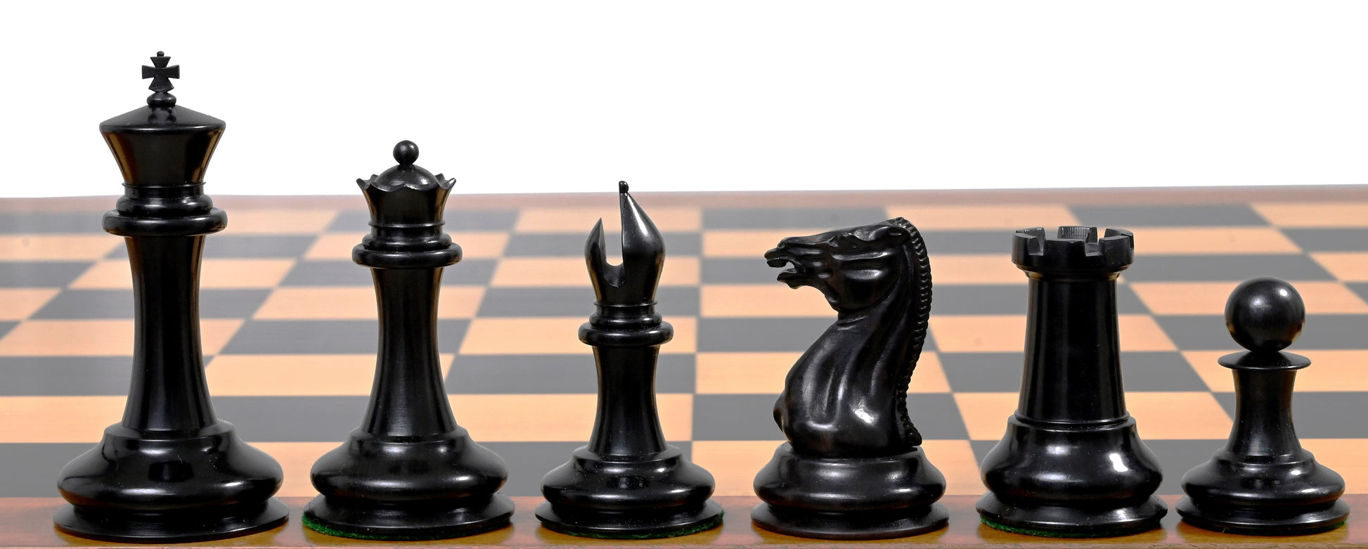 1850 London Boxwood and Ebony 3.5 Inch Replica Chessmen - Official Staunton™