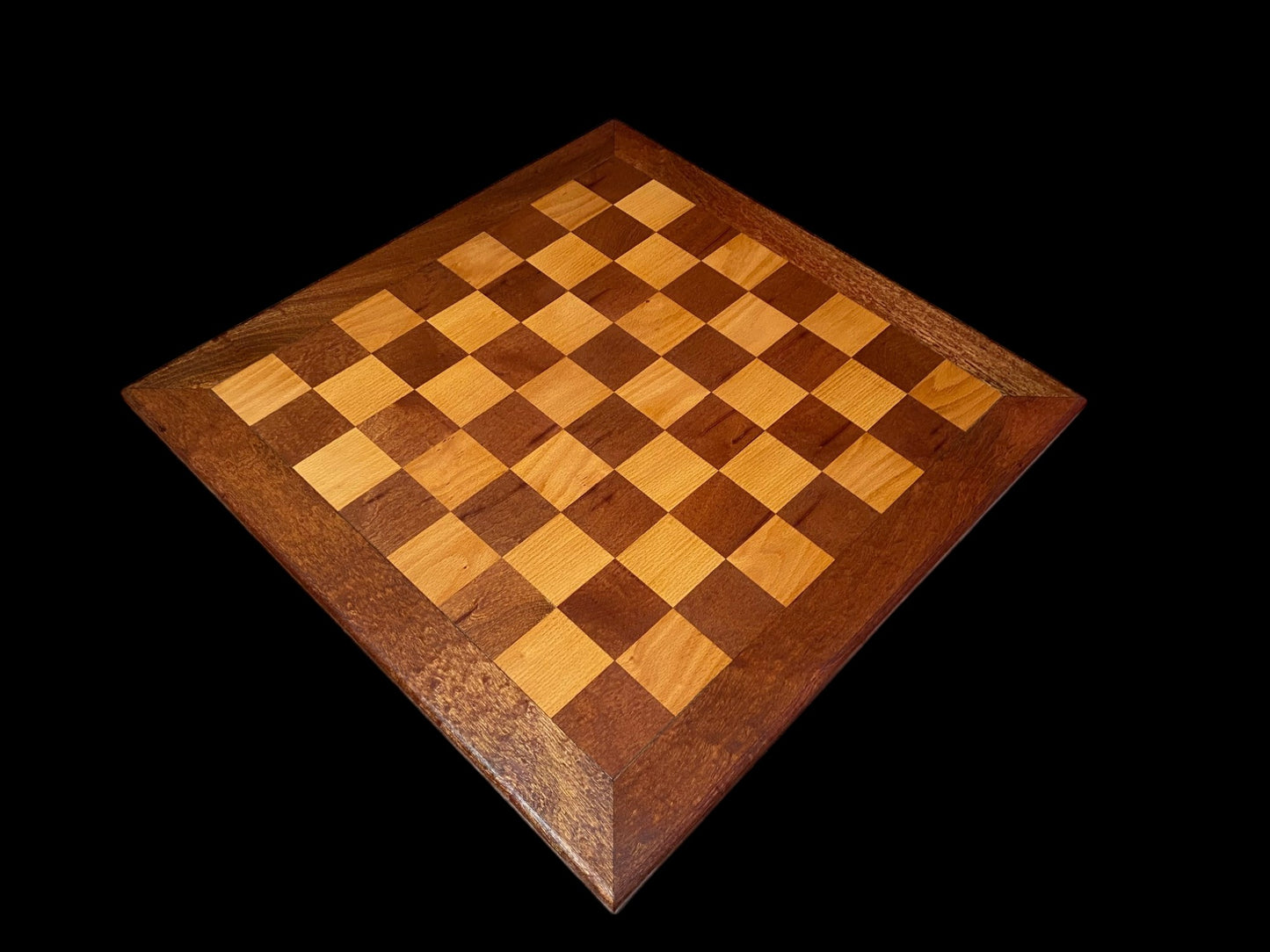 1862 Chessmen, Handmade Mahogany Antique Style Board and Mahogany Box