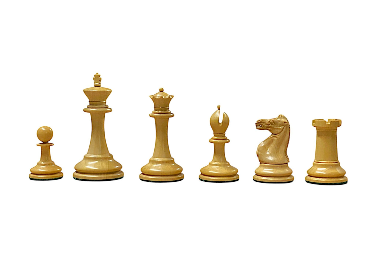 1862 Reproduction Chess Pieces and Mahogany Box