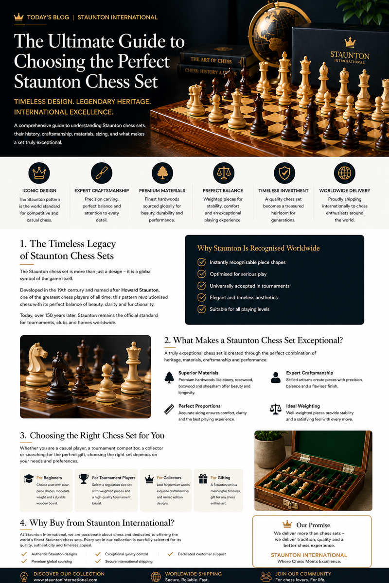 Antique Staunton Chess Sets and Jaques Reproductions