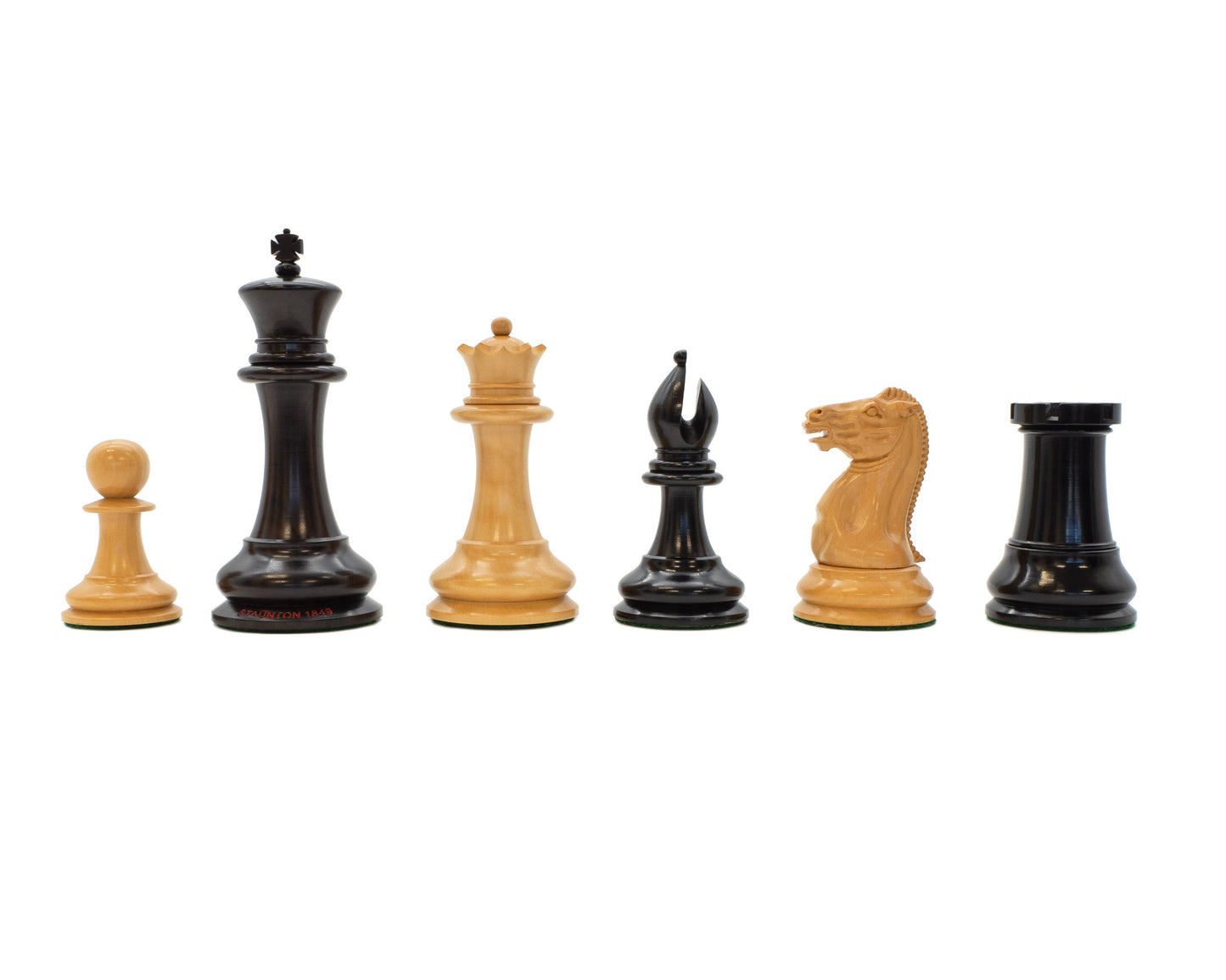 1849 Staunton Reproduction Chess Pieces and Mahogany Box