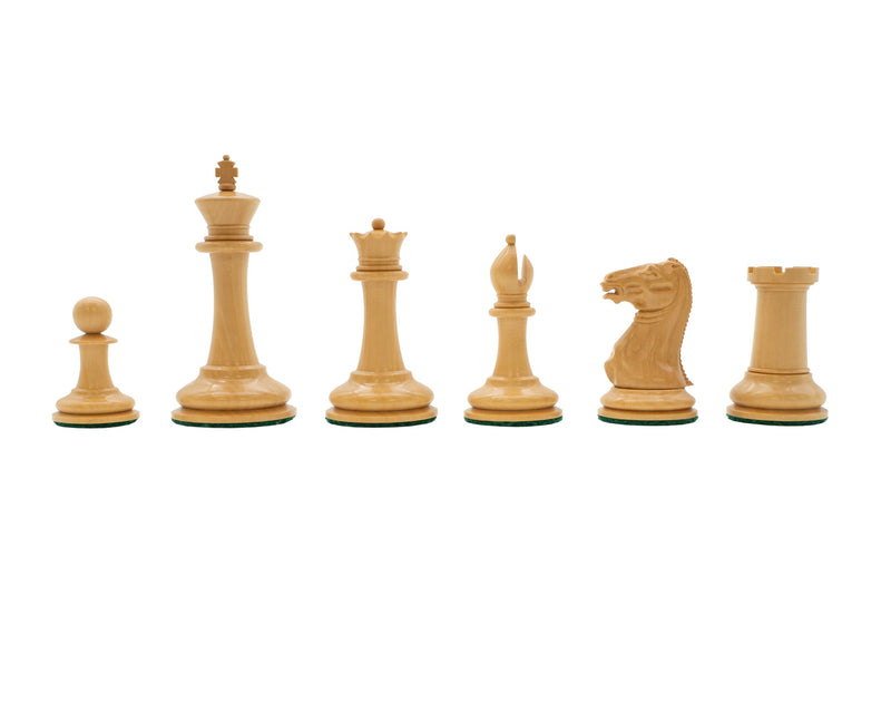 1849 Cooke 3.5" Reproduction Boxwood Chessmen