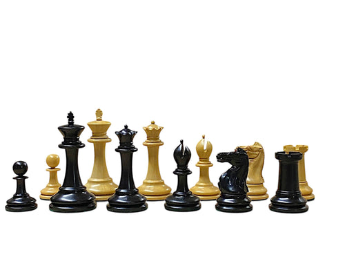 1862 Reproduction Chess Pieces and Mahogany Box