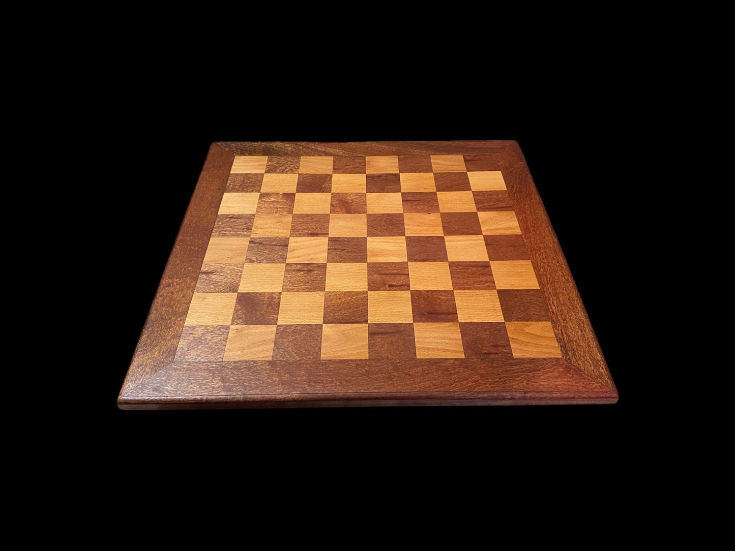 21 Inch Aged Vintage Styled Solid Wood Chess Board