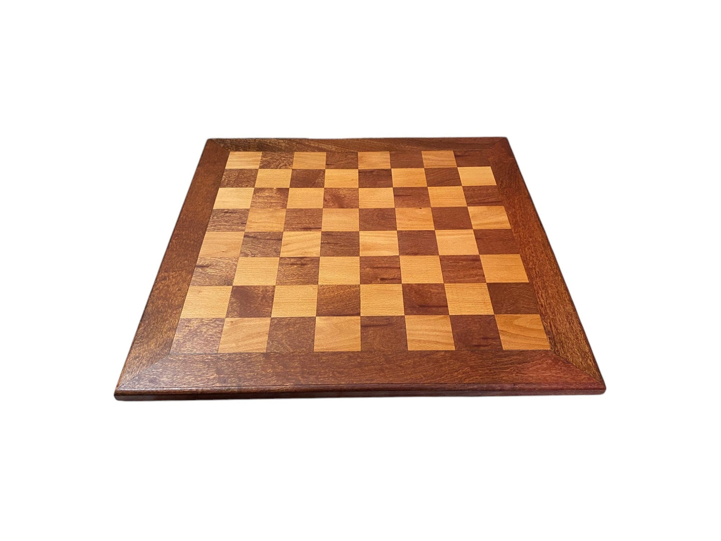 21 Inch Aged Vintage Styled Solid Wood Chess Board