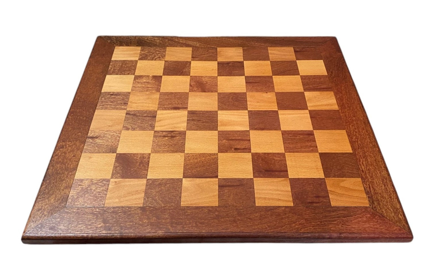 21 Inch Aged Vintage Styled Solid Wood Chess Board