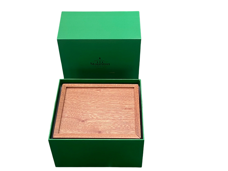 Solid Mahogany Slide Lid Chess Box