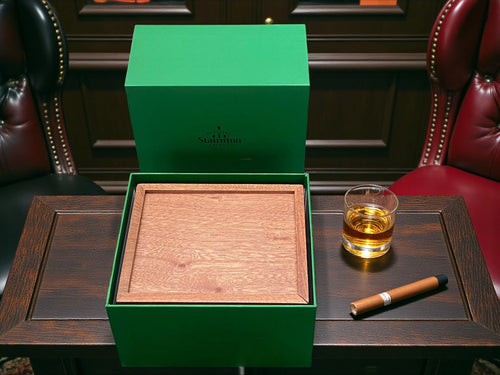 Solid Mahogany Slide Lid Chess Box
