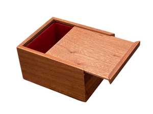 Solid Mahogany Slide Lid Chess Box