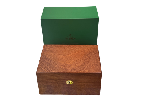 Large Solid Mahogany Hinged Chess Box