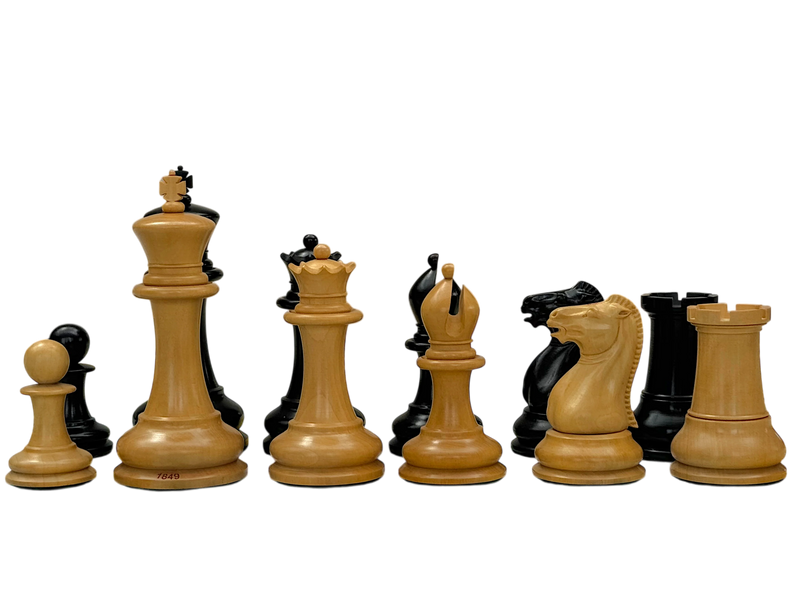 1849 Staunton Reproduction Chess Pieces and Mahogany Box