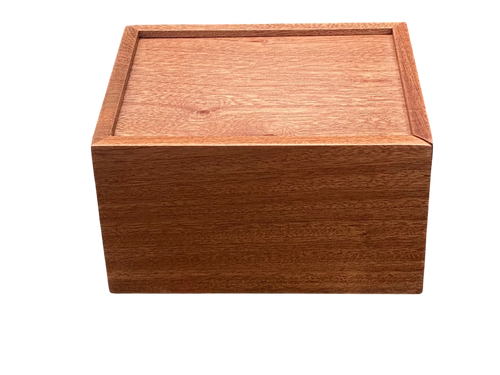 Solid Mahogany Slide Lid Chess Box