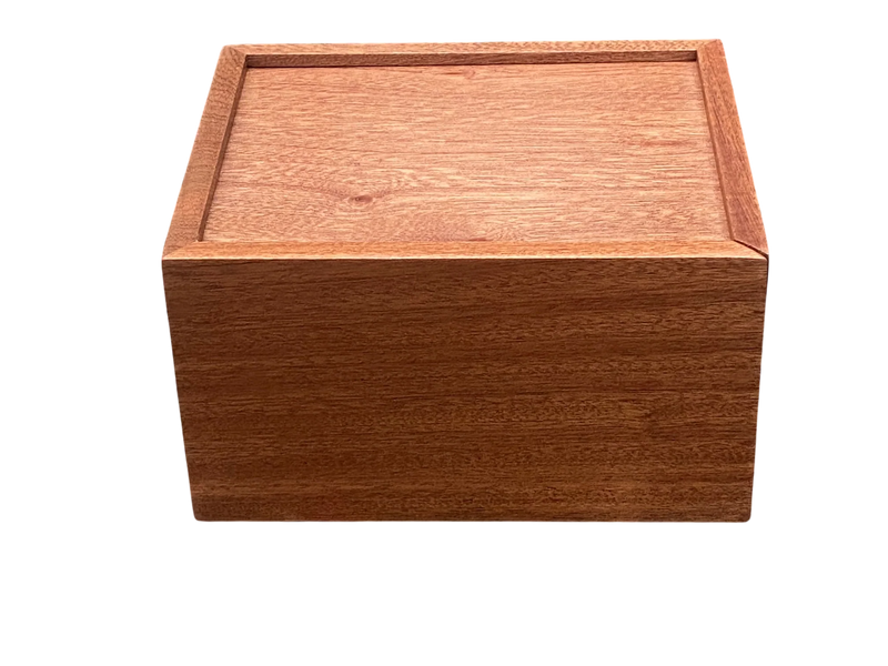 Solid Mahogany Slide Lid Chess Box