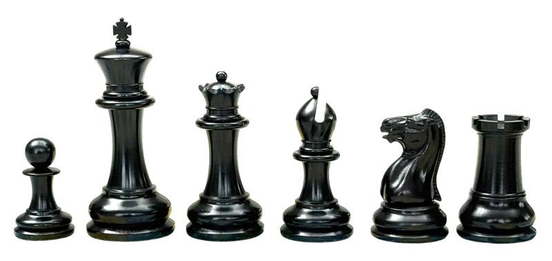 1849 Staunton Reproduction Chess Pieces and Mahogany Box