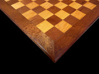 21 Inch Aged Vintage Styled Solid Wood Chess Board