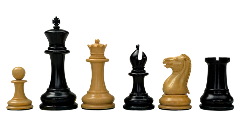 1849 Staunton Reproduction Chess Pieces and Mahogany Box