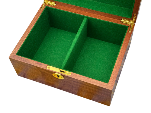4.4" Morphy Cooke Ebony Chessmen & Mahogany Box