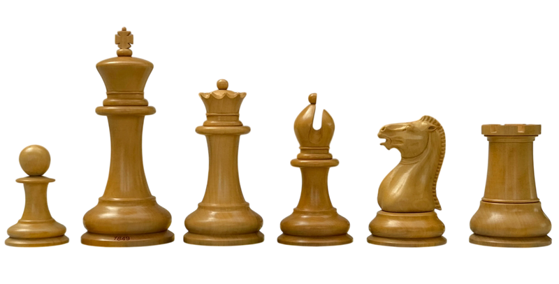 1849 Staunton Reproduction Chess Pieces and Mahogany Box