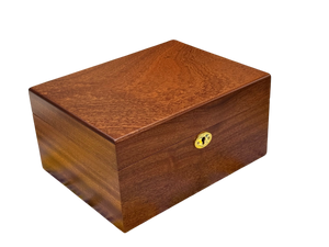 4.4" Morphy Cooke Ebony Chessmen & Mahogany Box