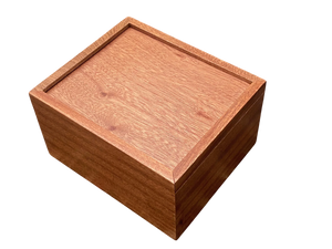 Solid Mahogany Slide Lid Chess Box