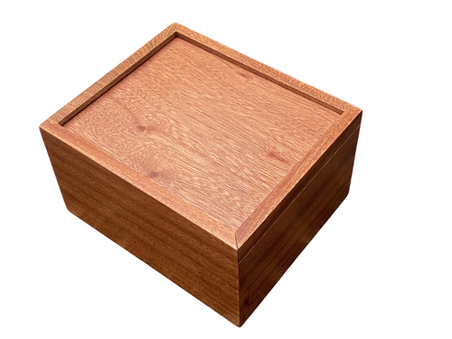 Solid Mahogany Slide Lid Chess Box